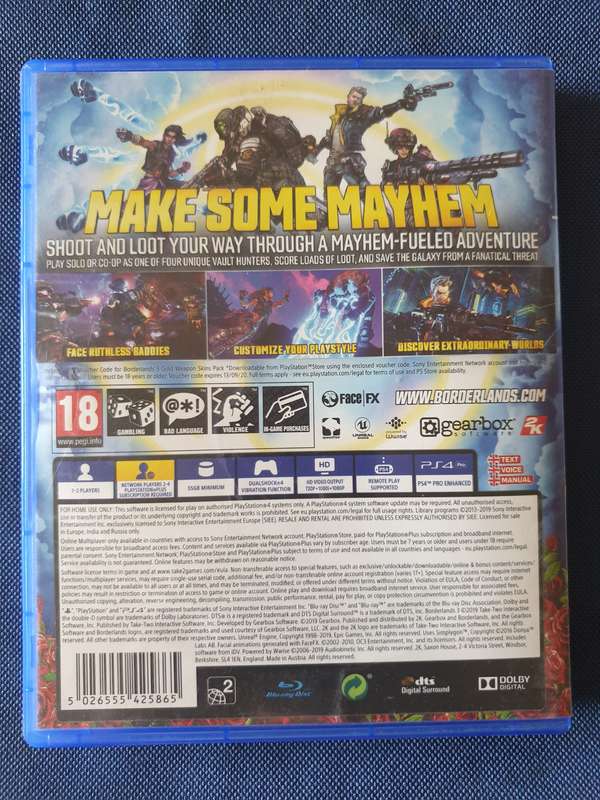 PS4 - Boarderlands 3