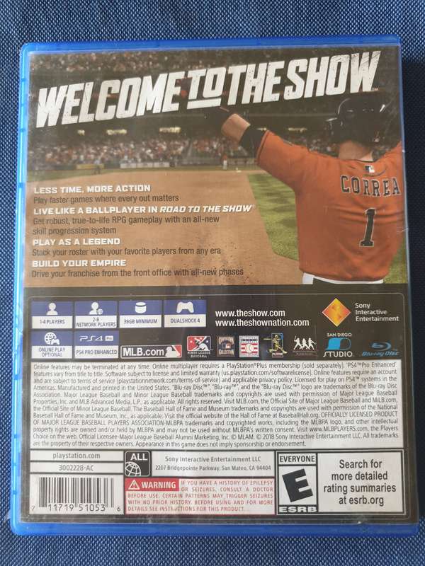 PS4 - MLB - The show 18