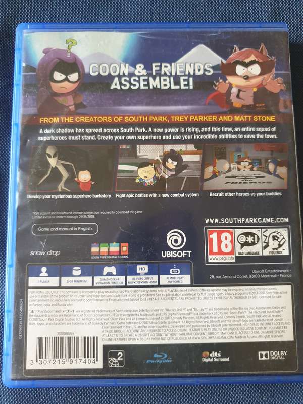PS4 - South Park - the fractured but whole