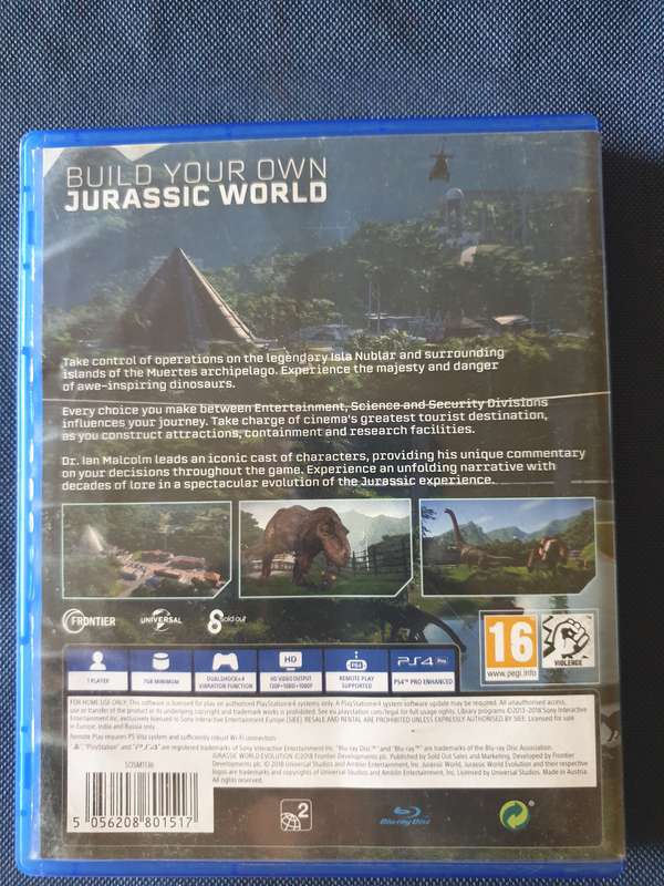 PS4 - Jurassic World - Evolution