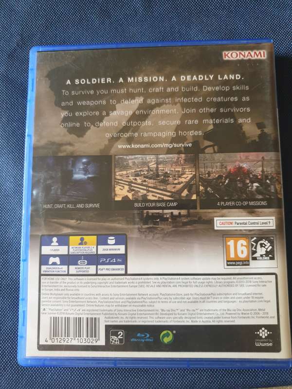 PS4 - Metal gear Survive