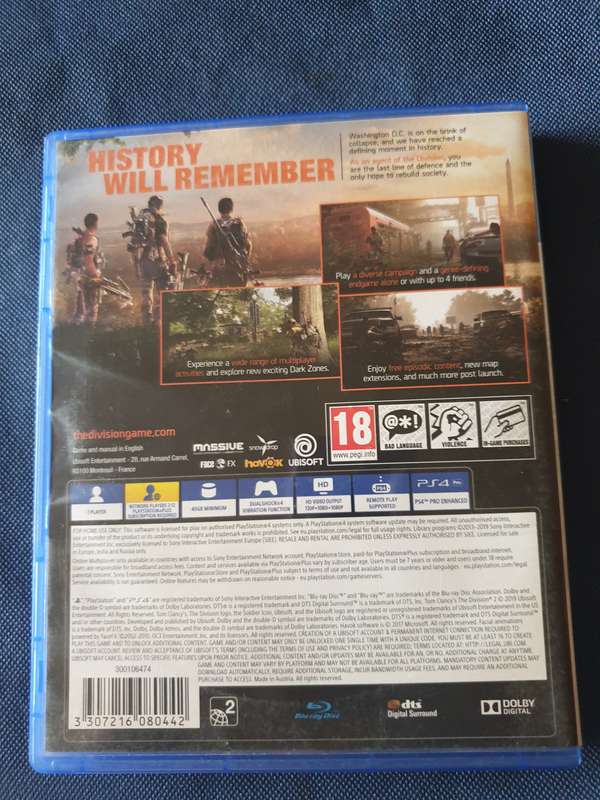 PS4 - Tom Clancy's The Division 2
