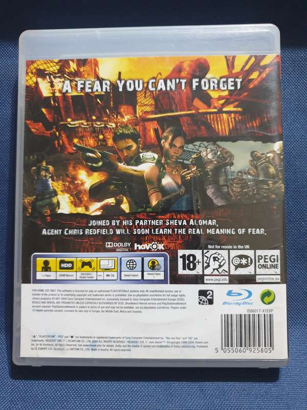 PS3 Game - Resident Evil 5