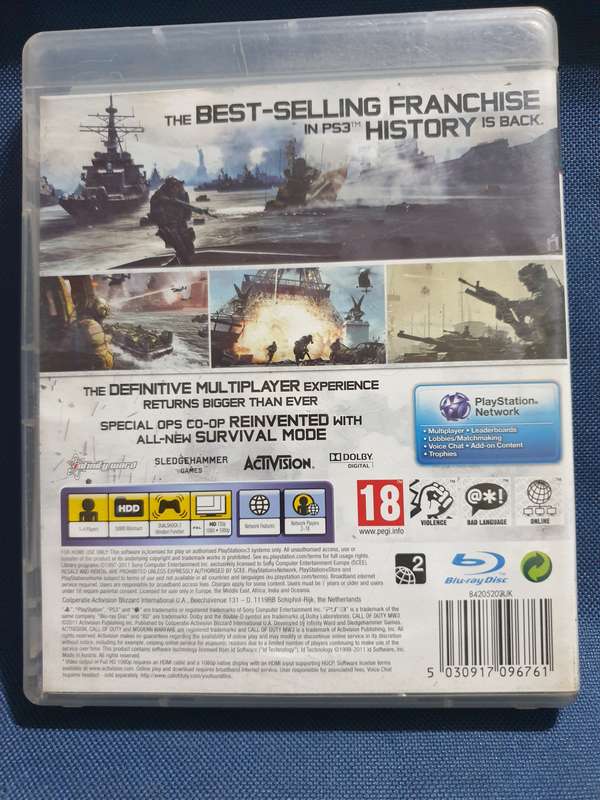 PS3 Game - Call of Duty: MW3