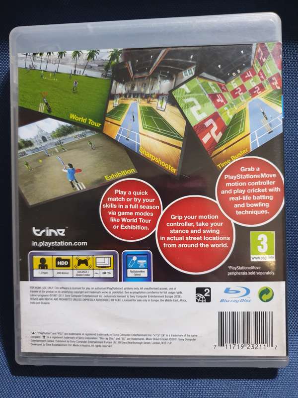 PS3 Game - Move Street Cricket - PS3