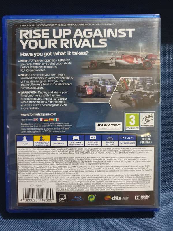 PS4 - F1 2019