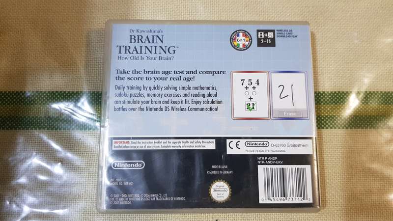 Nintendo DS - Dr Kawashimals Brain Training - How Old Is Your Brain?