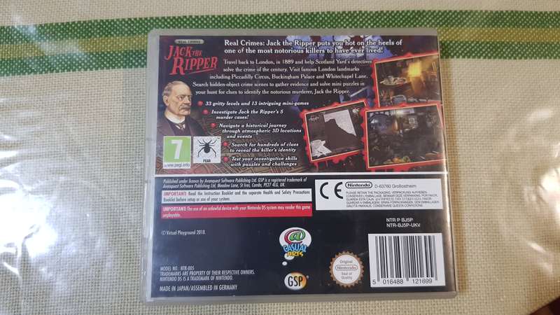 Nintendo DS - Real Crimes: Jack the Ripper