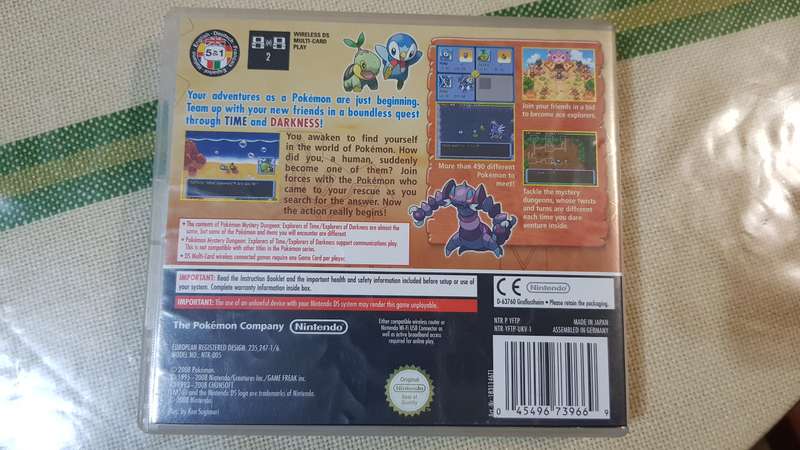 Nintendo DS - Pokemon Mystery Dungeon Explorers of Time