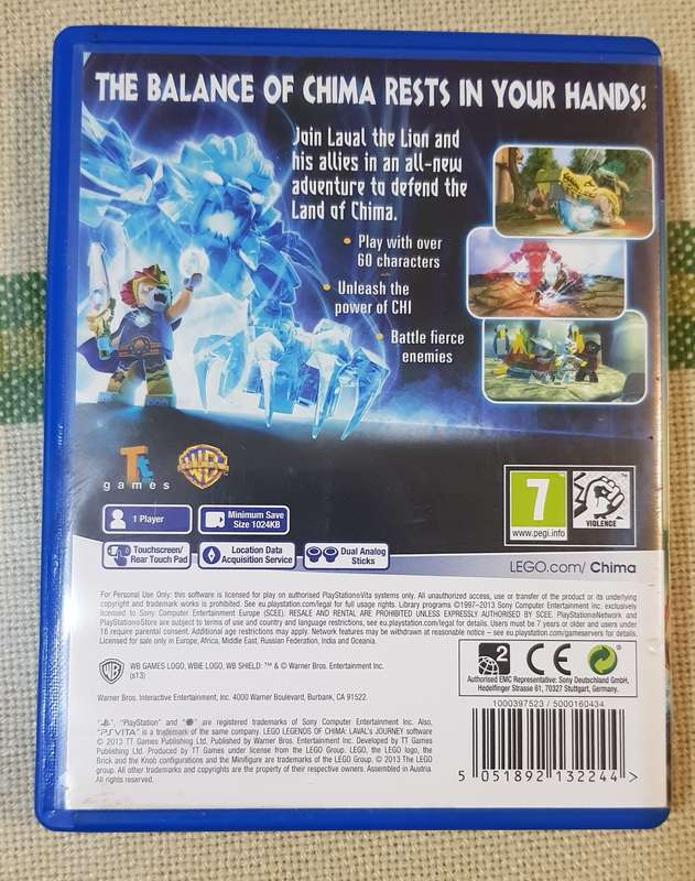 PSVita Game - LEGO Chima - Laval's Journey