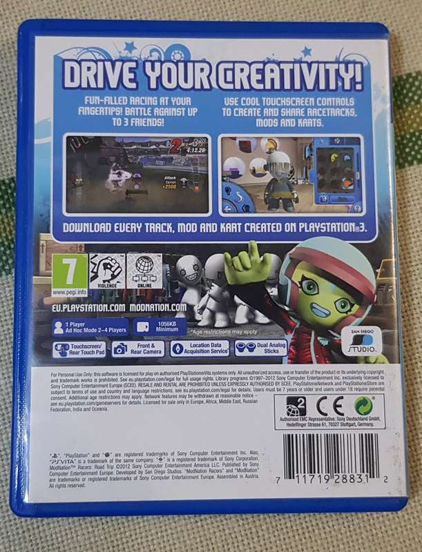 PSVita Game - ModNation Racers - Roadtrip