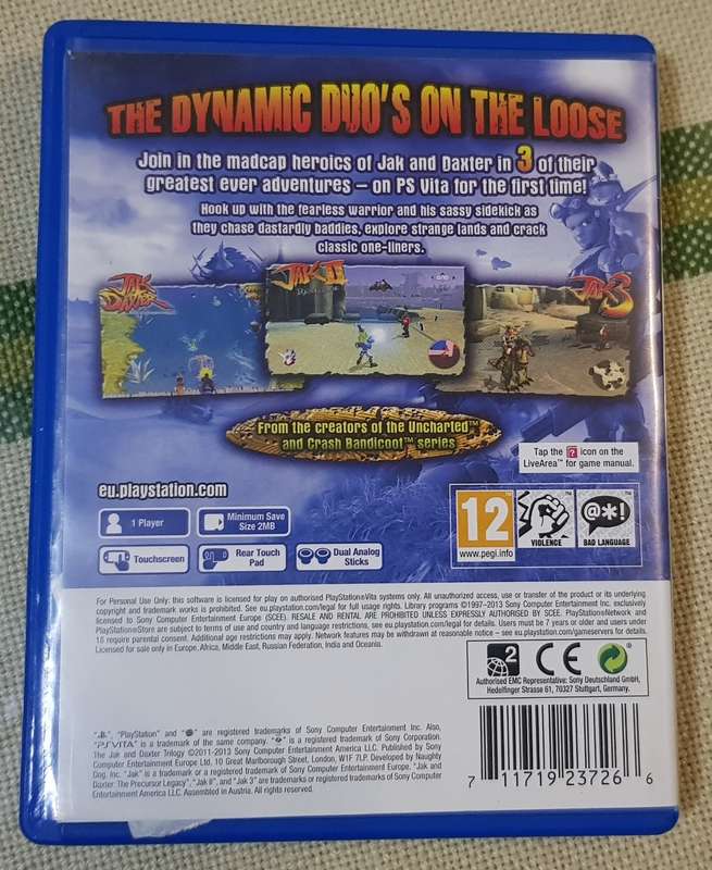 PSVita Game - The Jak and Dexter Trilogy