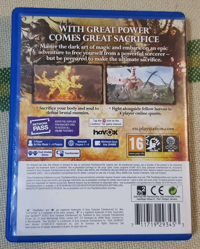 PSVita Game - Soul Sacrifice