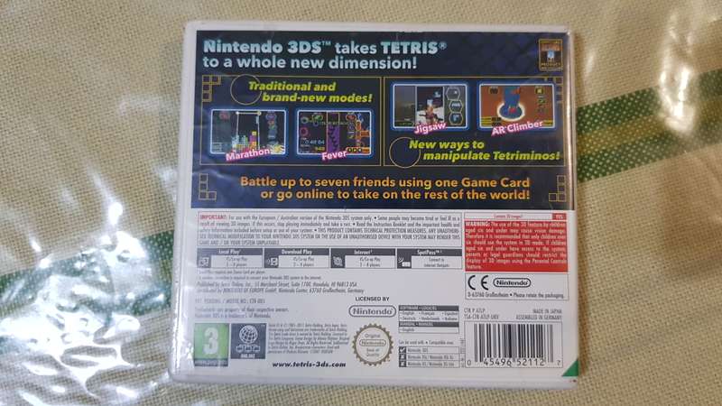 Nintendo 3DS game - Tetris