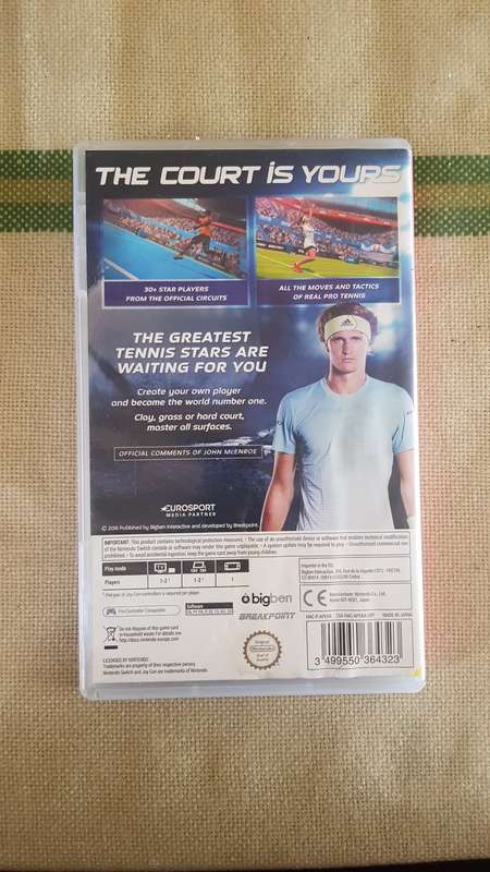 Nintendo Switch Game - Tennis World Tour