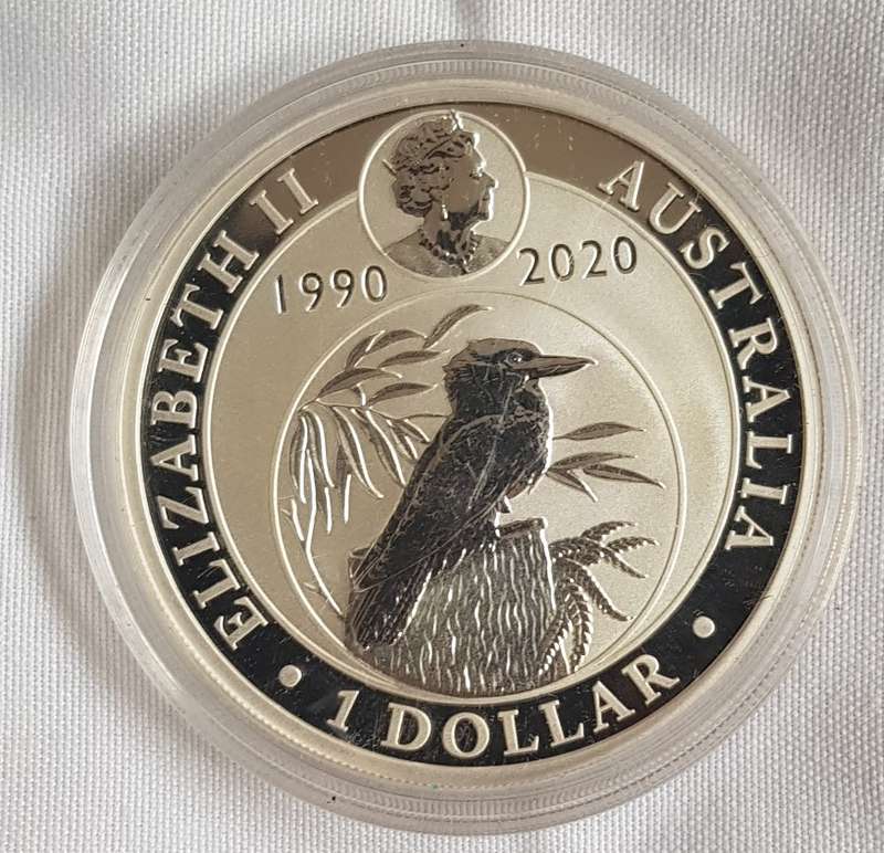 2020 Australian Kookabura 30th Anniversary 1oz .9999 fine silver coin