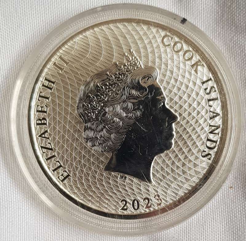 1 Oz Cook Island Silver Bullion 2023