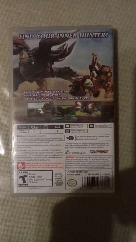 Nintendo Switch Game - Monster Hunter Generation Ultimate