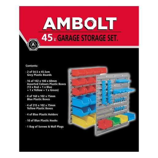 Ambolt Garage Storage 45pcs