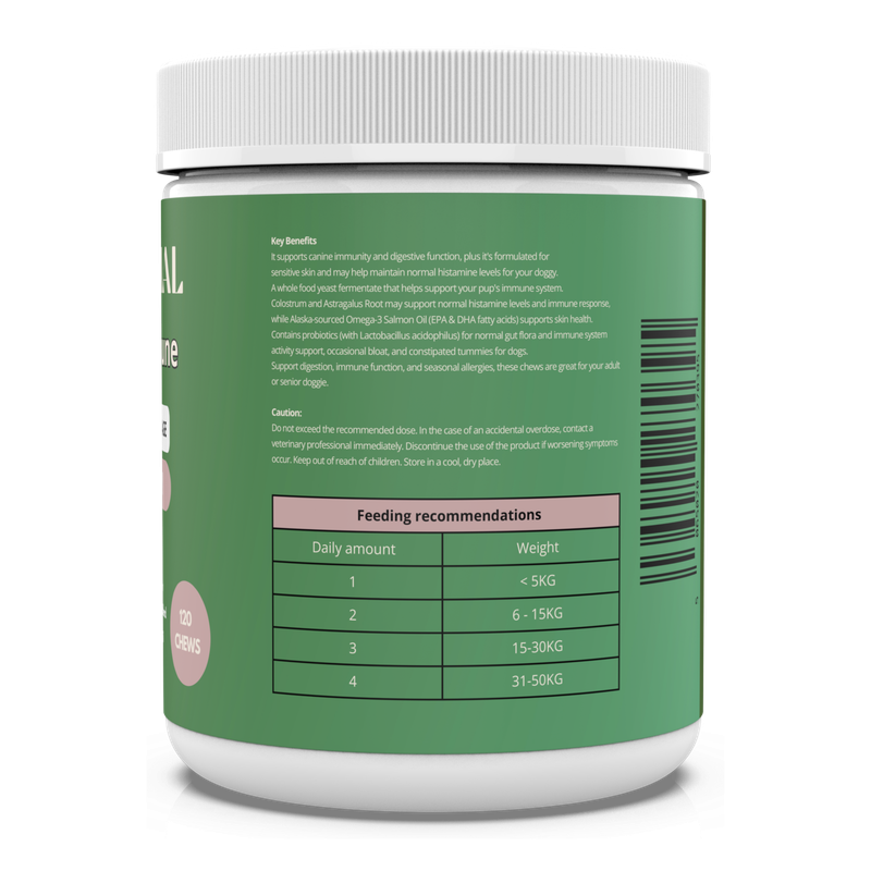 Allergy and Immune support for dogs of all ages and sizes