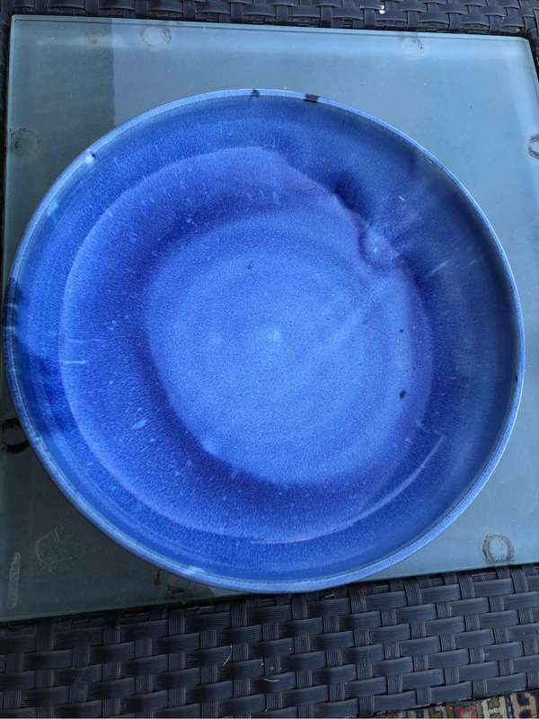 Linn Ware large glazed pottery bowl