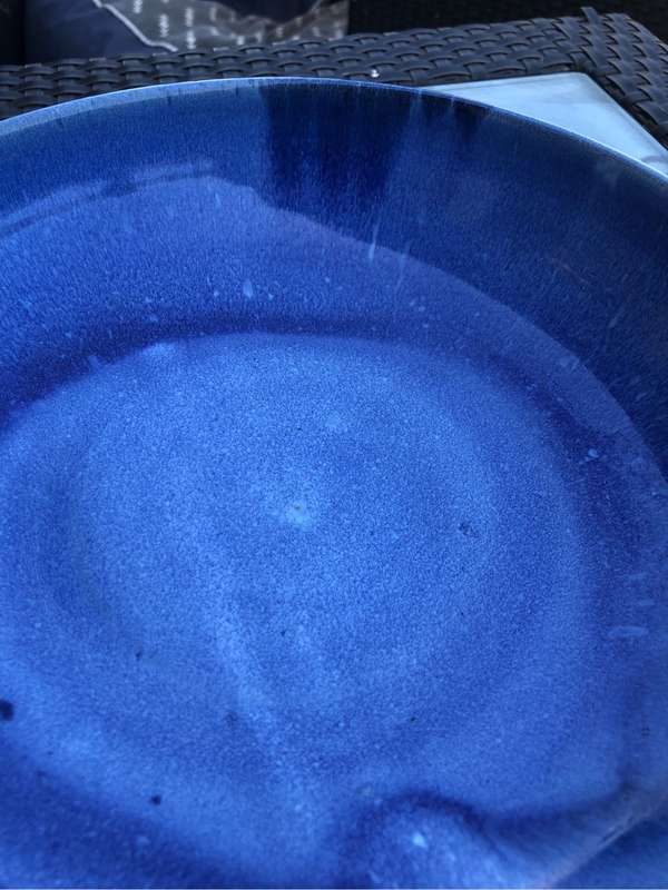 Linn Ware large glazed pottery bowl