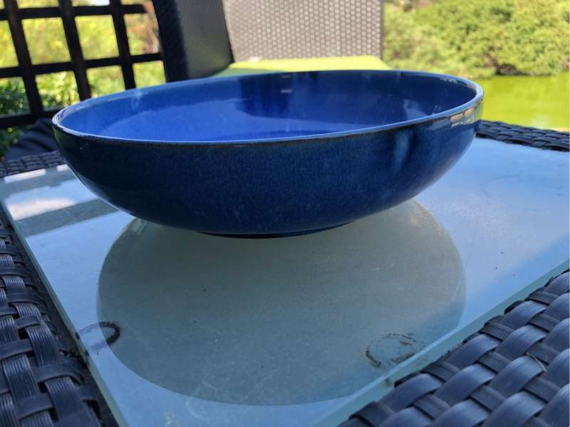 Linn Ware large glazed pottery bowl