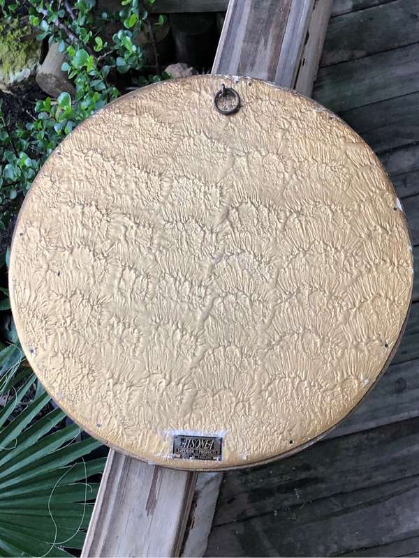 Stunning 1940's Antsonea Regency Gilt Wood Framed Convex Butlers Mirror