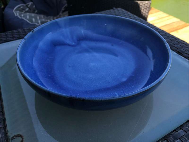 Linn Ware large glazed pottery bowl