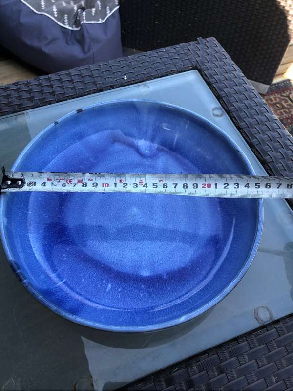 Linn Ware large glazed pottery bowl