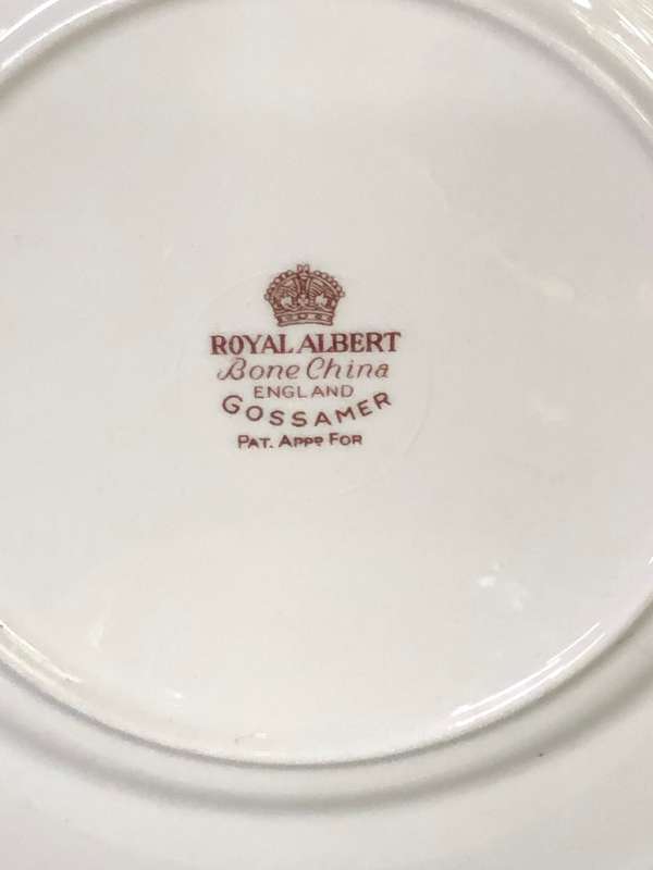 Royal Albert Gossamer Trio Std size cup size - Grey