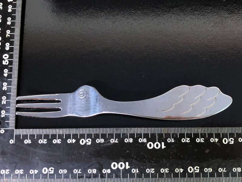 Sato Kogyu Metal Seagull Design Cake Fork - stunning design