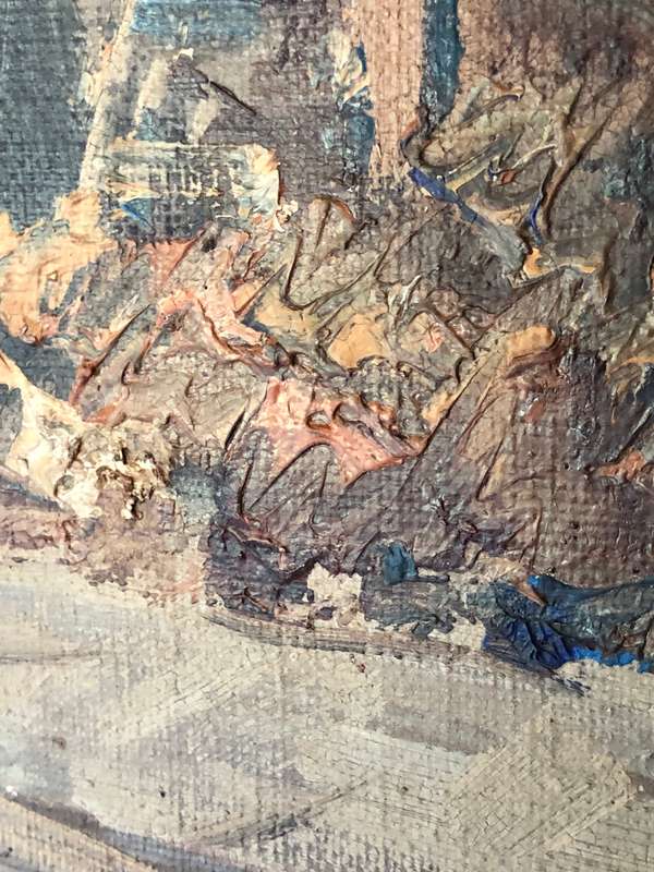 ERCOLE MAGROTTI , ITALIAN (1890 - 1967) STUNNING FRAMED OIL PAINTING