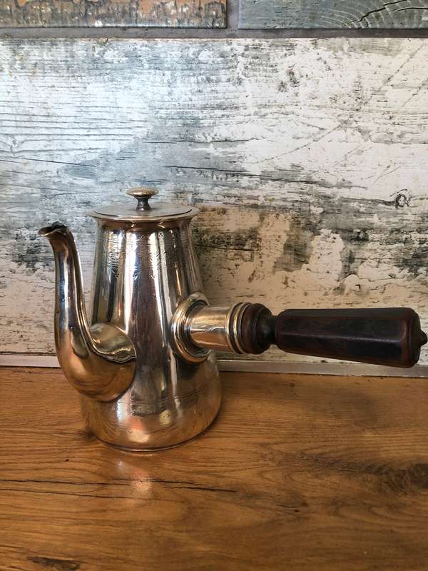 Stunning vintage Mappin and Webb silver plate chocolate pot - right handed