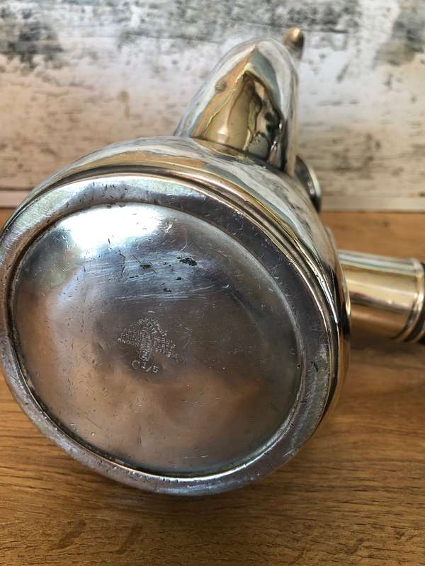 Stunning vintage Mappin and Webb silver plate chocolate pot - right handed