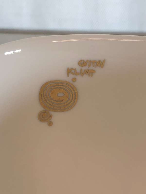 Gustav Klimt Artis Orbis - Goebel Cup and Saucer - The Kiss -  COLLECTORS ITEM !!!