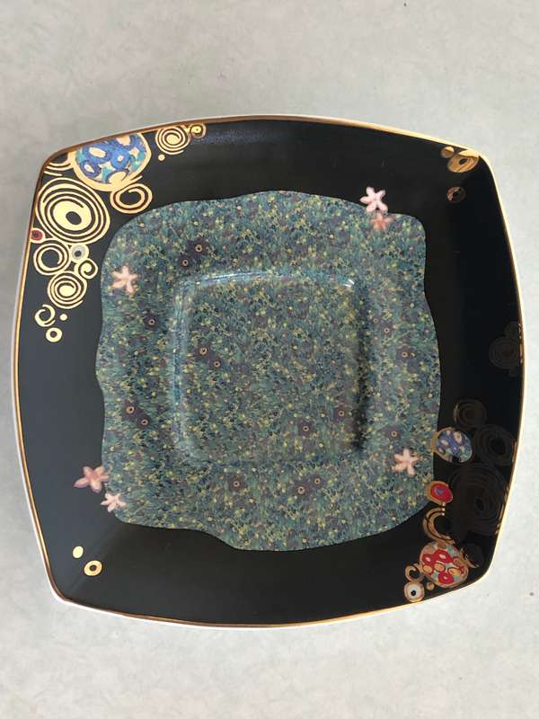 Gustav Klimt Artis Orbis - Goebel Cup and Saucer - The Kiss -  COLLECTORS ITEM !!!