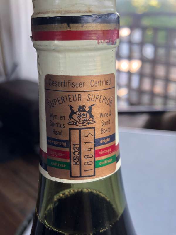 1983 ZONNEBLOEM CABERNET SAUVIGNON LIMITED VINTAGE EDITION 1.5lt MAGNUM