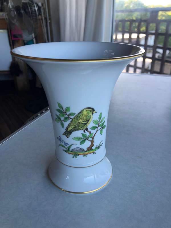 HÖCHST PORCELAIN TRUMPET VASE - MADE IN GERMANY circa 1960