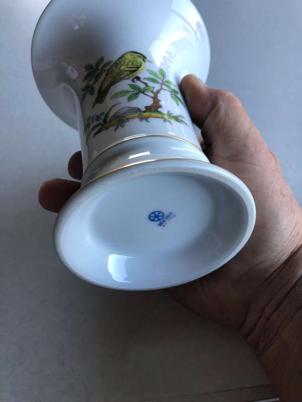 HÖCHST PORCELAIN TRUMPET VASE - MADE IN GERMANY circa 1960