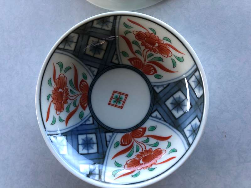 Imperial Imari - pair of hand painted trinket dishes