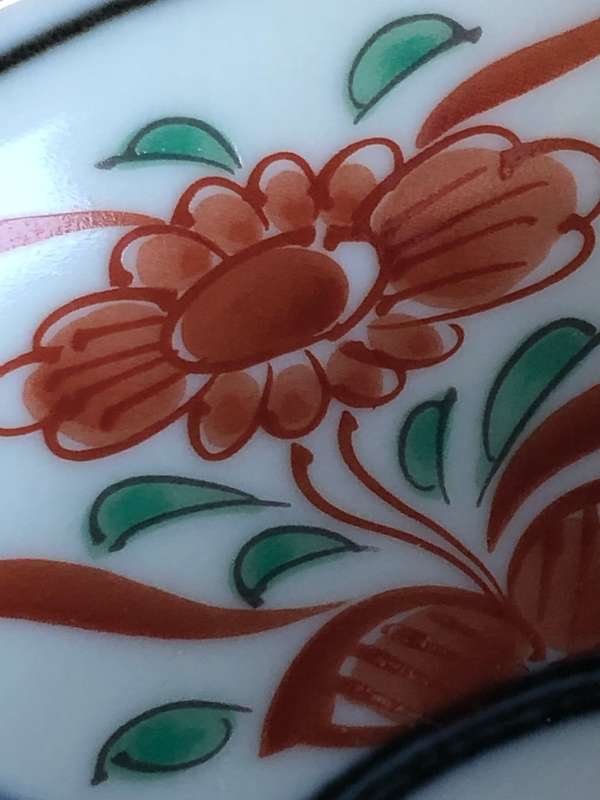 Imperial Imari - pair of hand painted trinket dishes