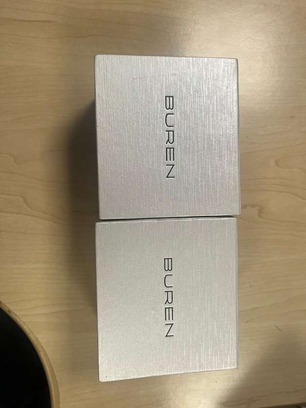 2x Buren Watches  His & Hers  All Stainless Steel  Great Condition