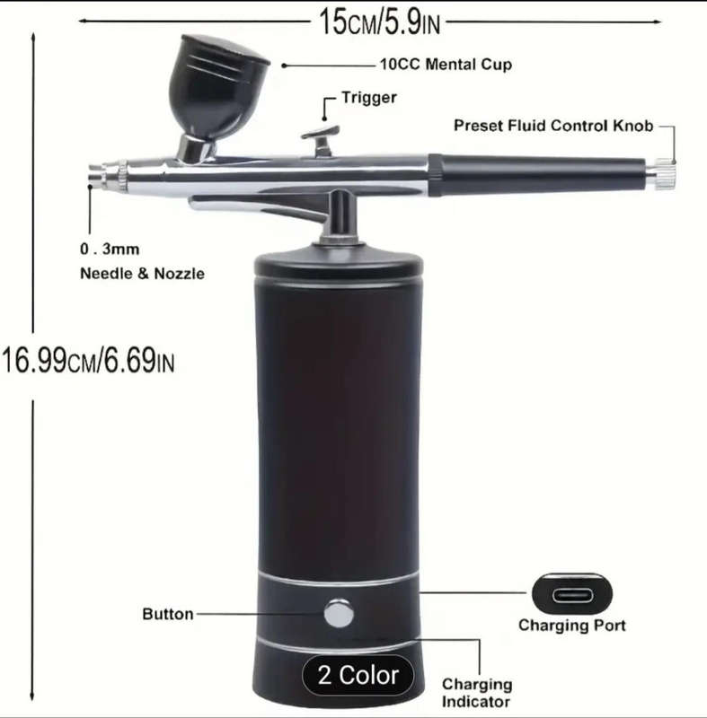 Mine Airbush kit with compressor professional & Portable