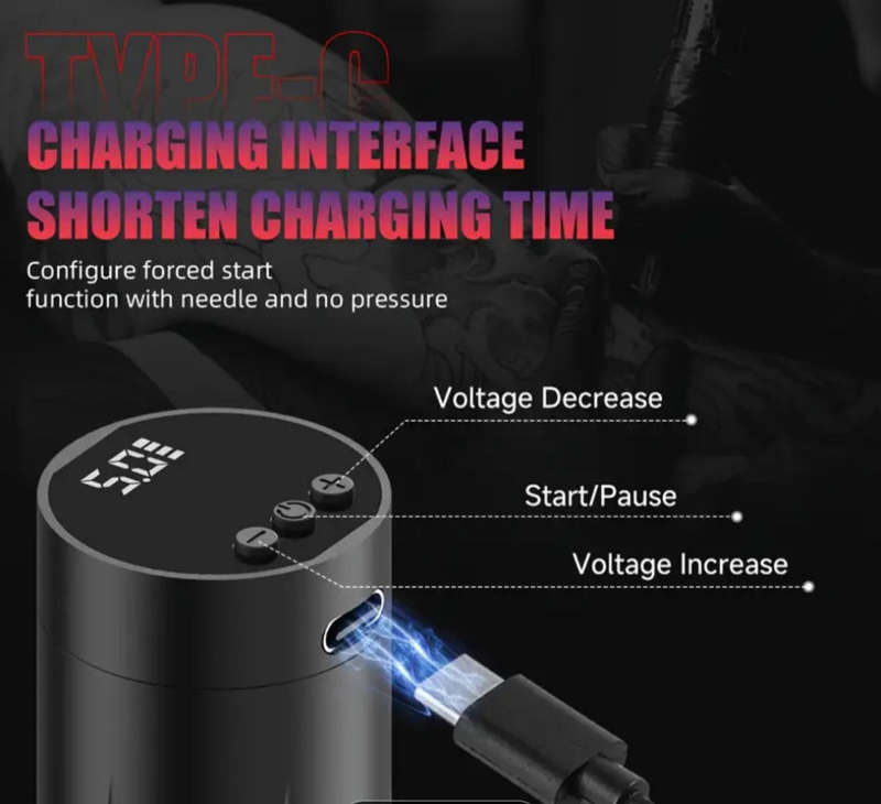 Professional Wireless Tattoo Pen kit