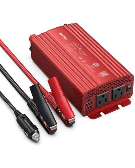 Bestek 500W Pure Sine Wave Inverter 12V - 110V 60Hz