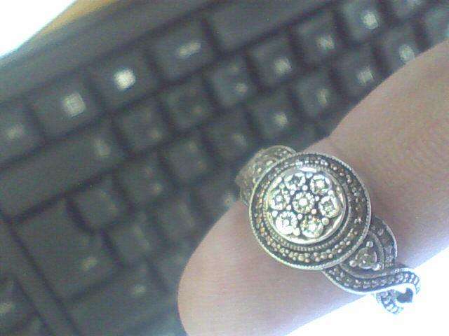 Vintage Silver and Diamond Ring