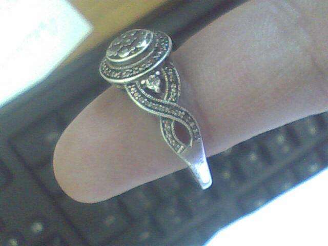 Vintage Silver and Diamond Ring