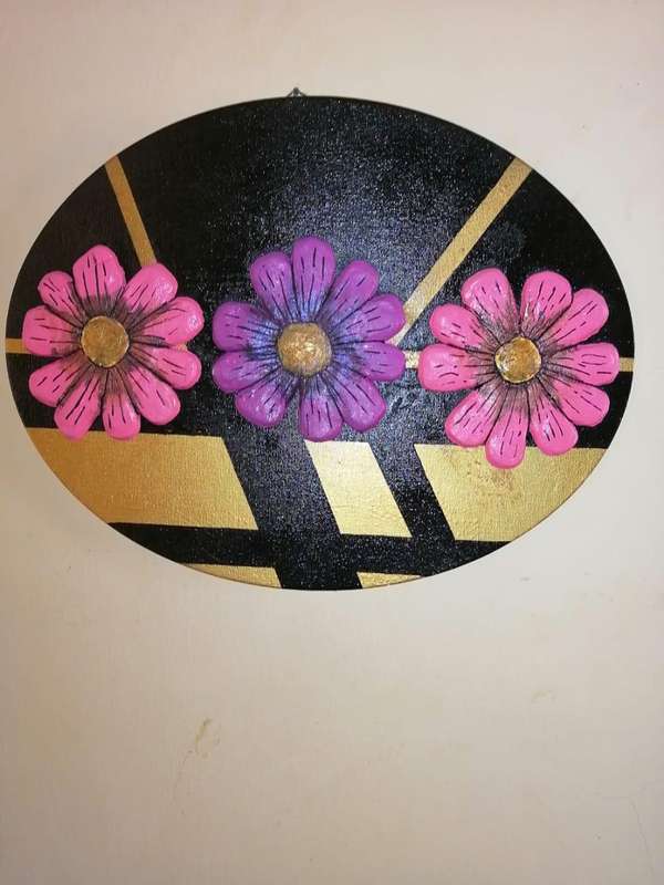3 flowers art
