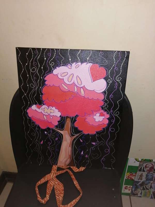 2D art, love tree